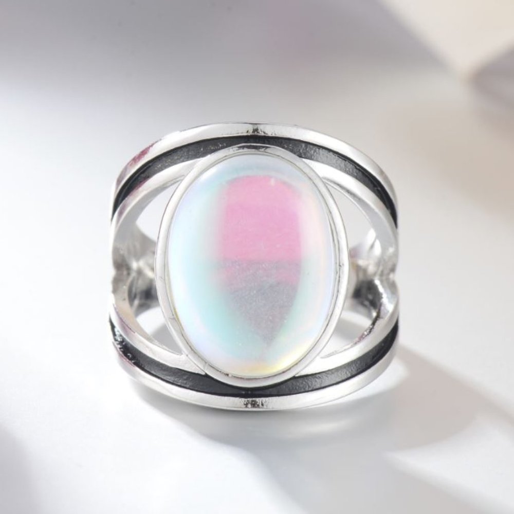 🎉Moonstone Vintage Chunky Ring - Picture 2 of 4